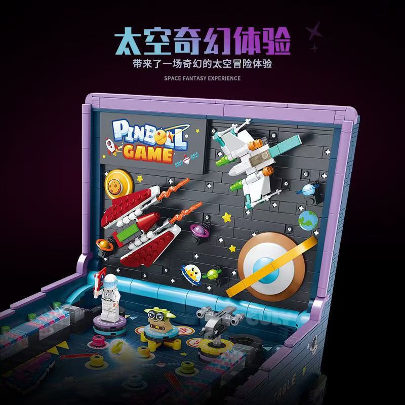 GULY 60526 Motorized Pinball Table Building Block Set 2309 Pieces-GULY-Bricking Lebanon