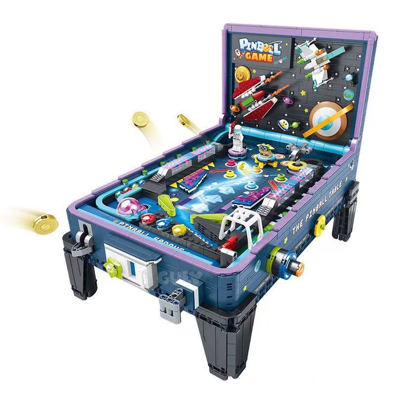GULY 60526 Motorized Pinball Table Building Block Set 2309 Pieces-GULY-Bricking Lebanon