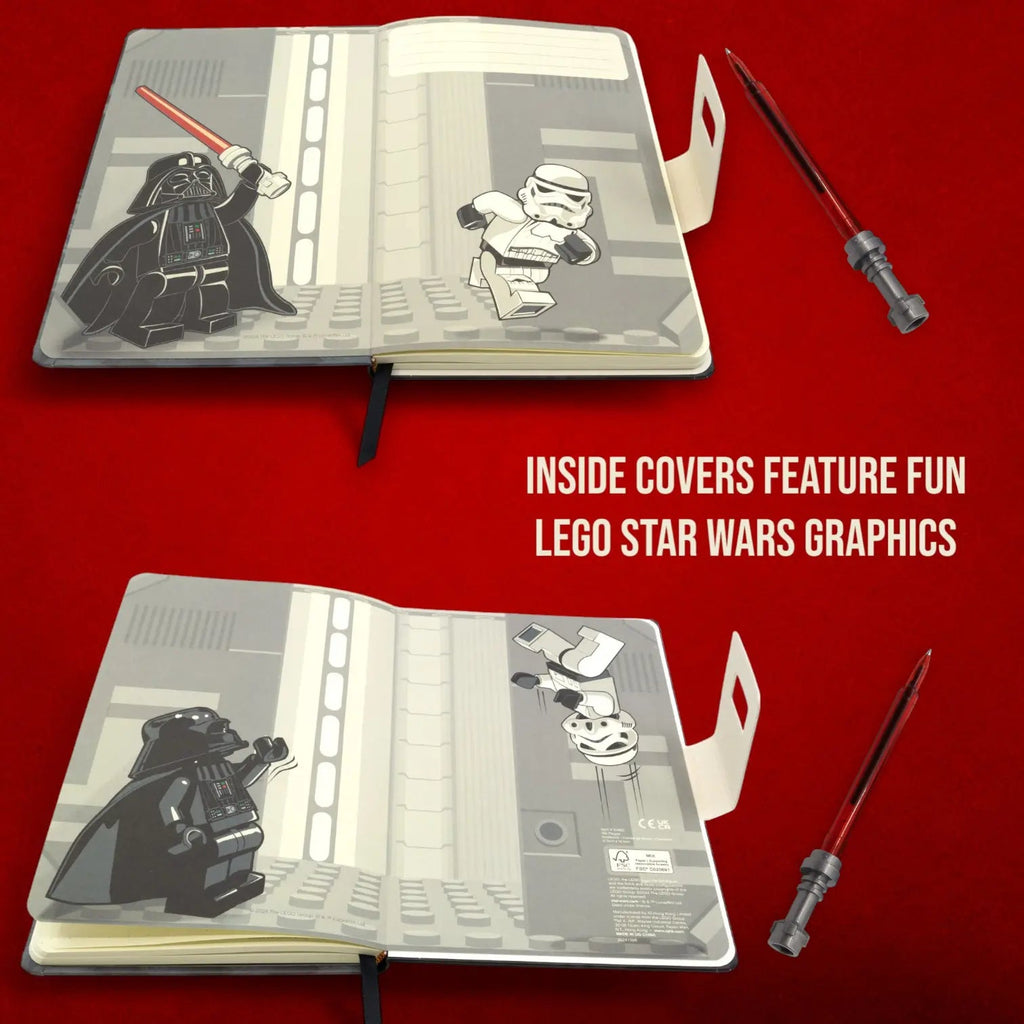 LEGO Star Wars - Dotted Notebook with Lightsaber Gel Pen Darth Vader - 53492