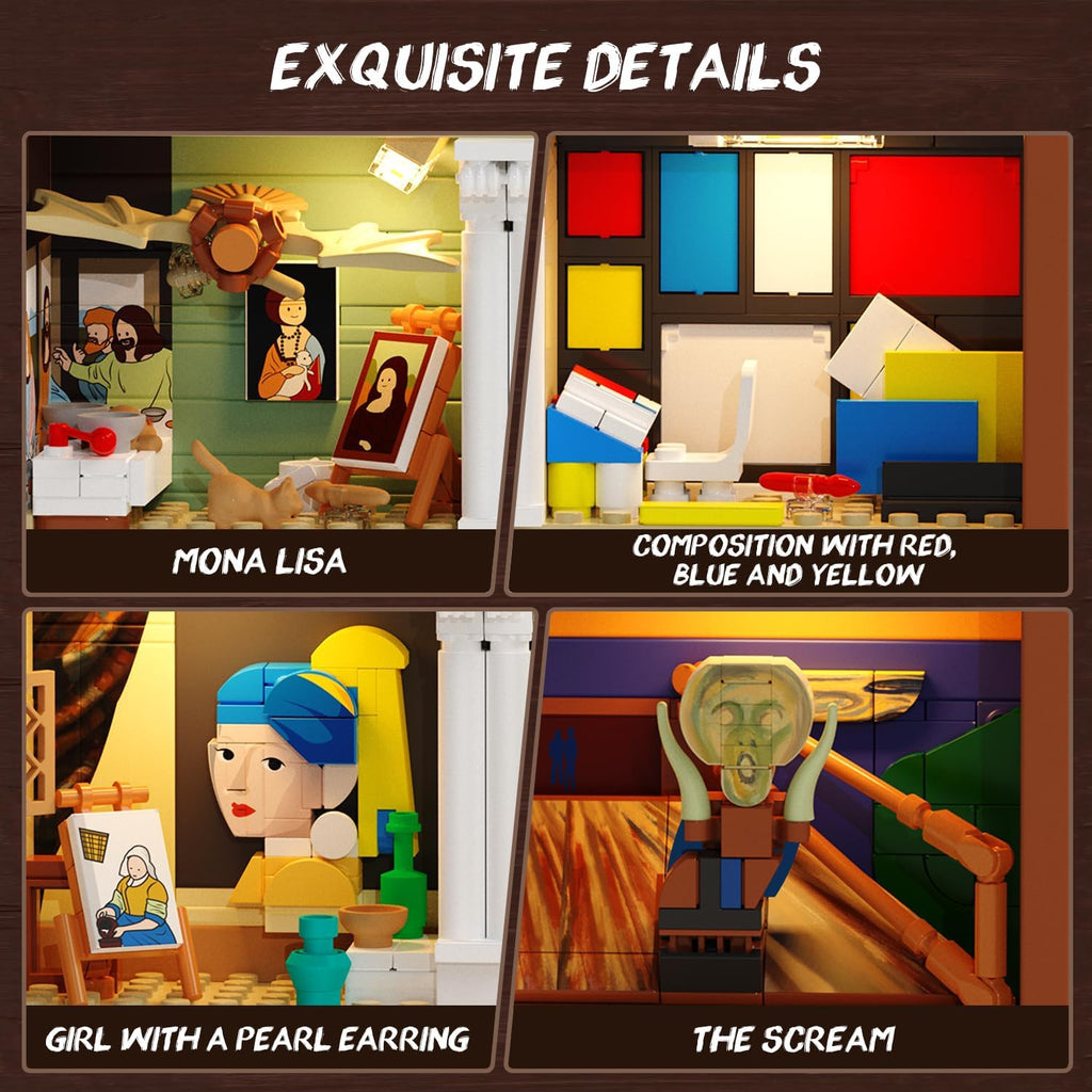 Insoon Artworks Painting Frame Building Set with Lights-Bricking Lebanon