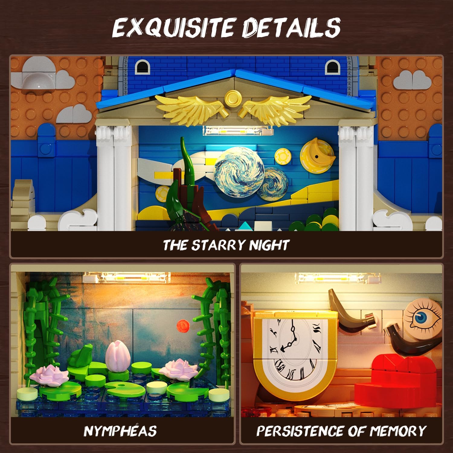 Insoon Artworks Painting Frame Building Set with Lights-Bricking Lebanon