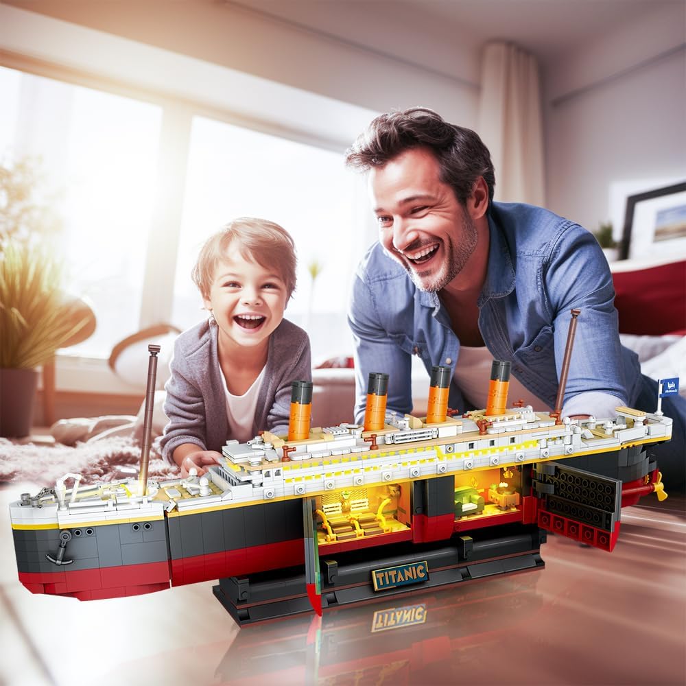 Insoon Titanic Building Set with Light 6108-Bricking Lebanon