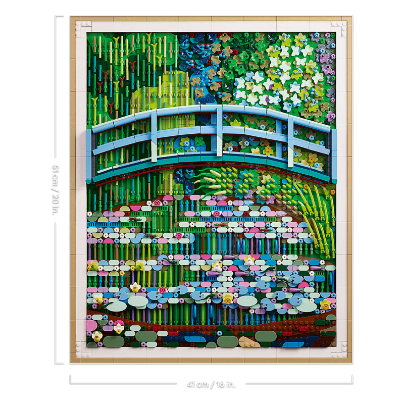 LEGO Art Claude Monet Bridge over Water Lilies 31220-Bricking Lebanon