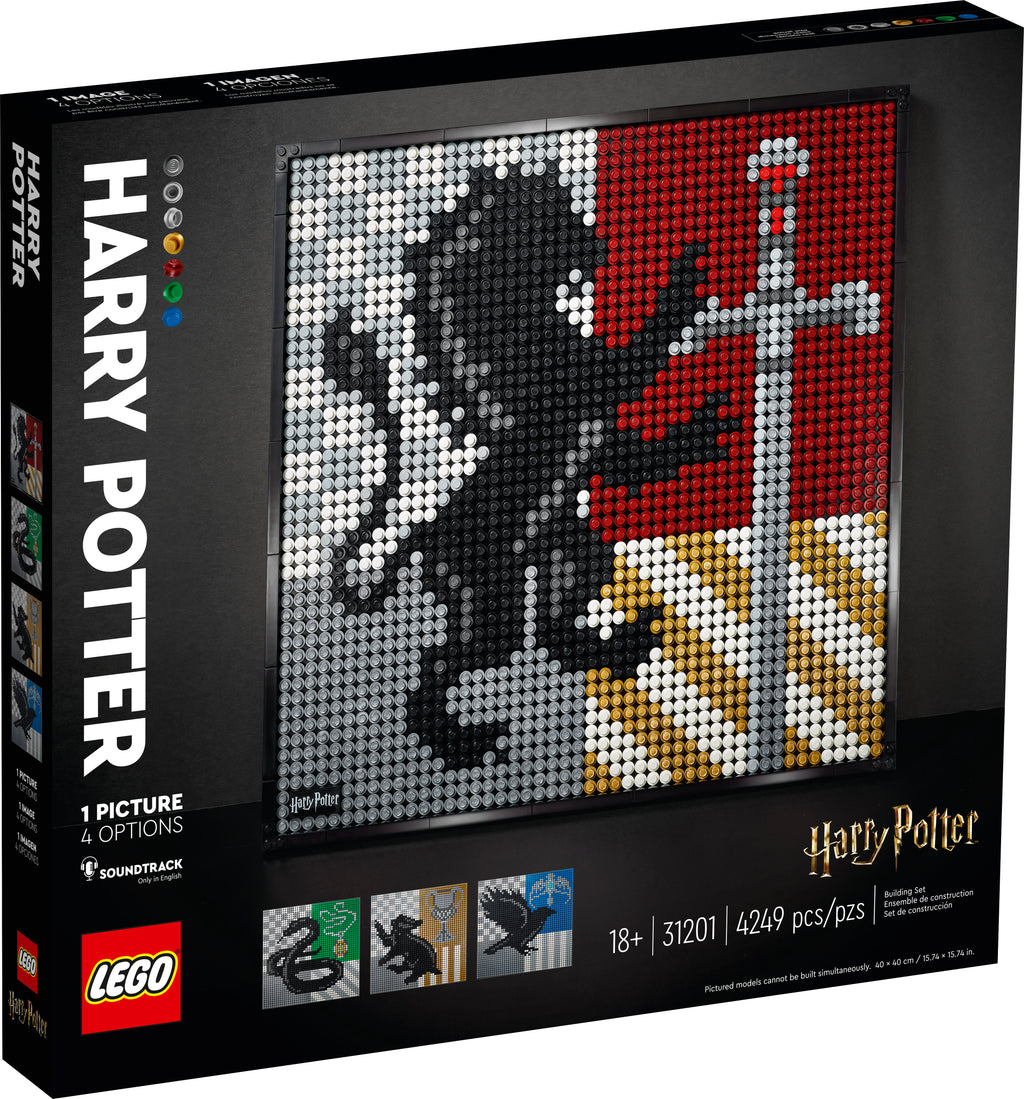 LEGO Art Harry Potter Hogwarts Crests Wall Art Set 31201