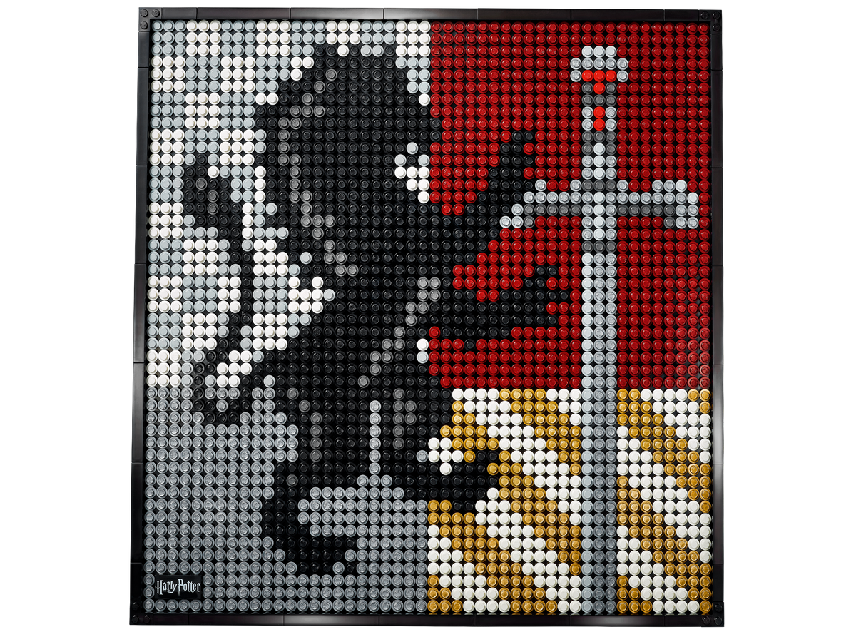 LEGO Art Harry Potter Hogwarts Crests Wall Art Set 31201