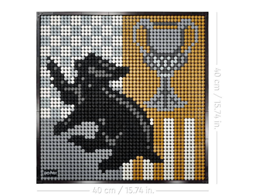 LEGO Art Harry Potter Hogwarts Crests Wall Art Set 31201