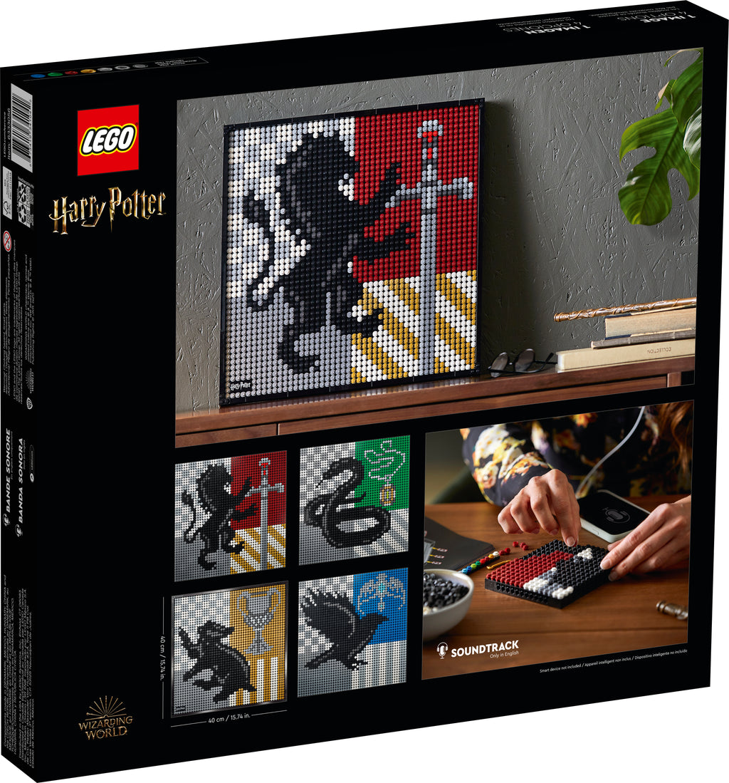LEGO Art Harry Potter Hogwarts Crests Wall Art Set 31201