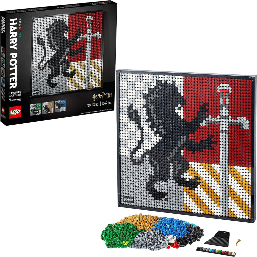 LEGO Art Harry Potter Hogwarts Crests Wall Art Set 31201-Bricking Lebanon
