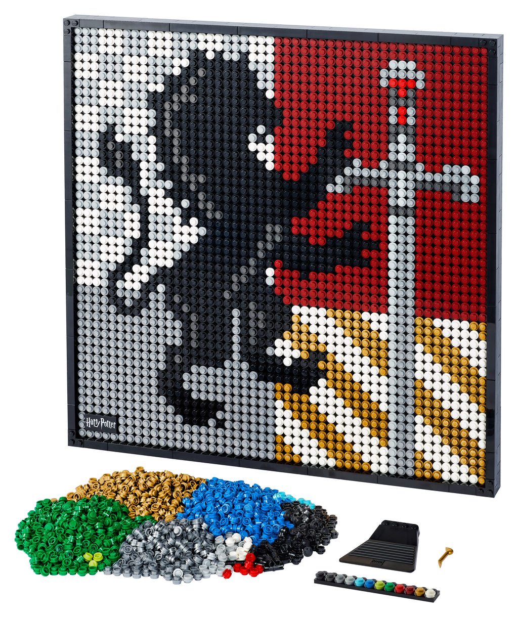 LEGO Art Harry Potter Hogwarts Crests Wall Art Set 31201