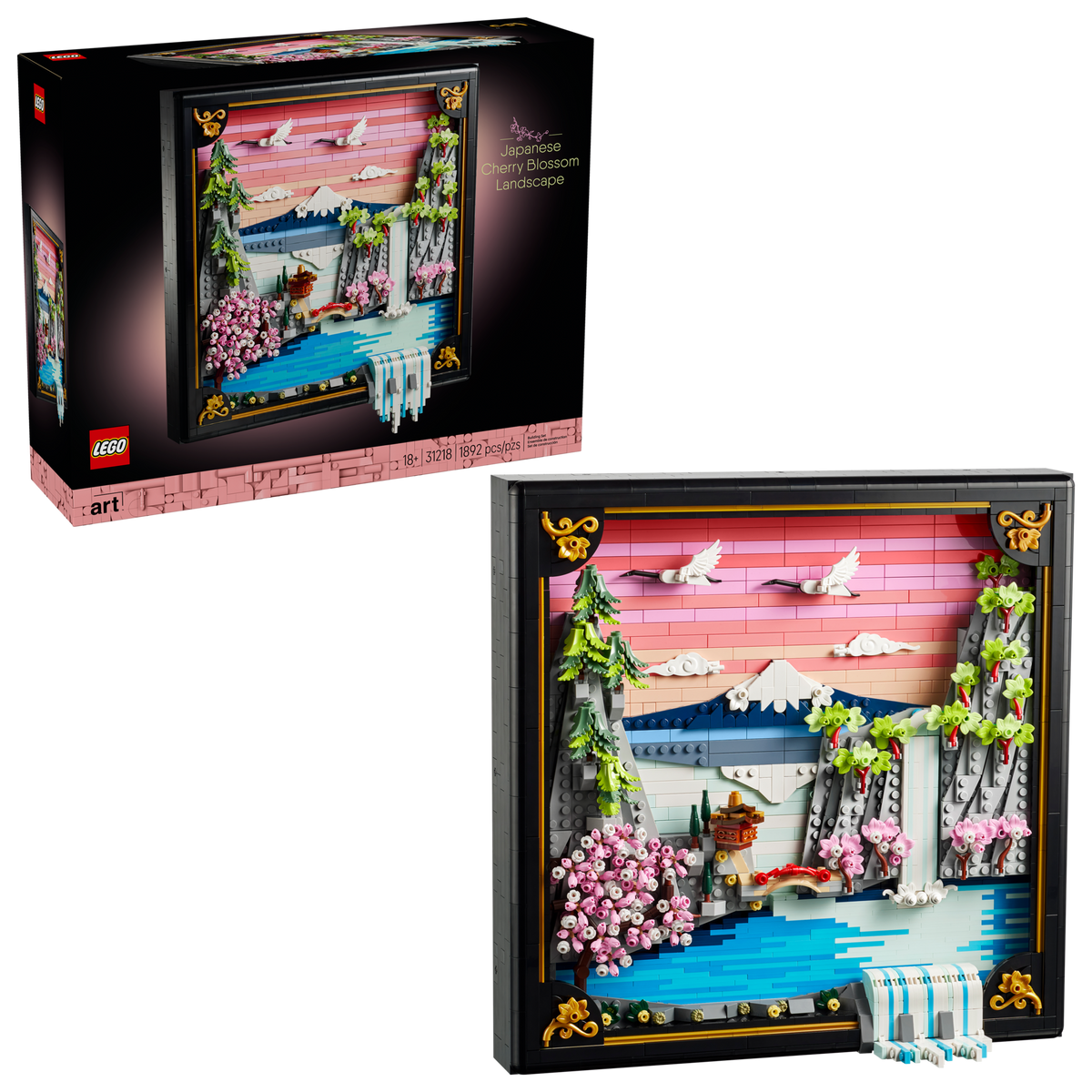 LEGO Art Japanese Cherry Blossom Landscape 31218-Bricking Lebanon