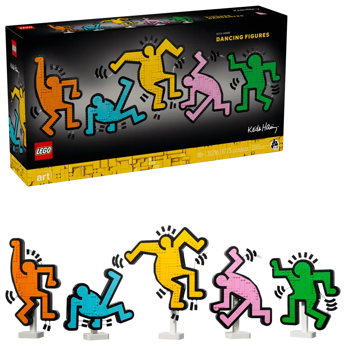 LEGO Art Keith Herrings Dancing Figures 31216-Bricking Lebanon