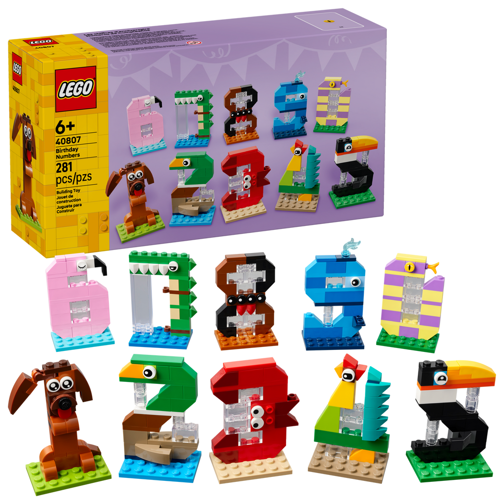 LEGO Birthday Numbers with 10 Animal Learning Toys 40807-Bricking Lebanon