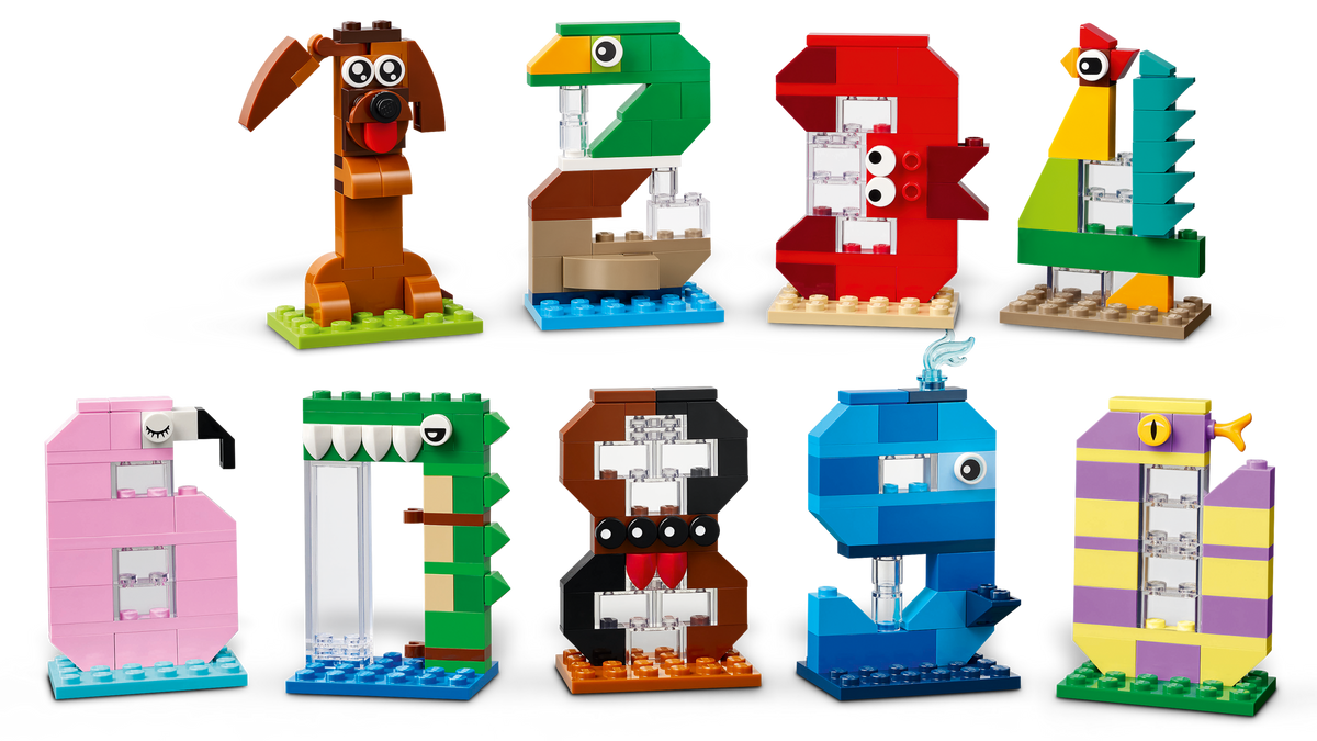 LEGO Birthday Numbers with 10 Animal Learning Toys 40807-Bricking Lebanon