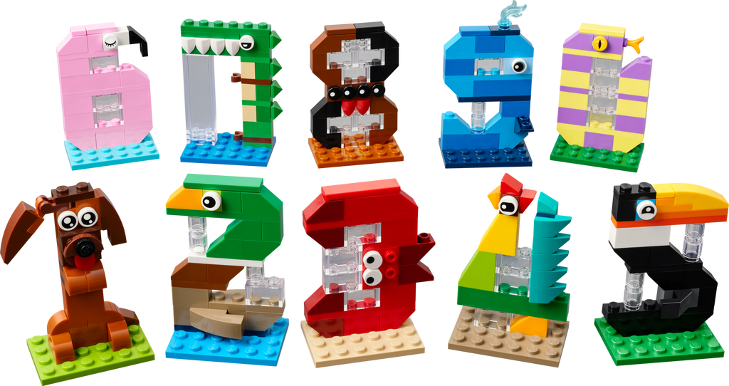 LEGO Birthday Numbers with 10 Animal Learning Toys 40807-Bricking Lebanon