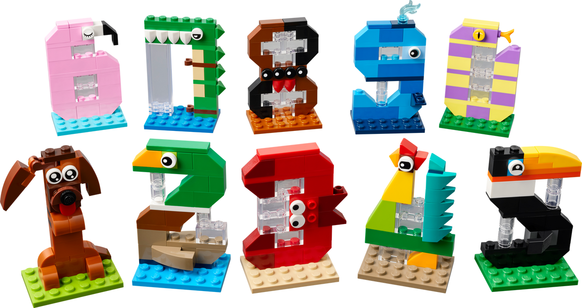 LEGO Birthday Numbers with 10 Animal Learning Toys 40807-Bricking Lebanon