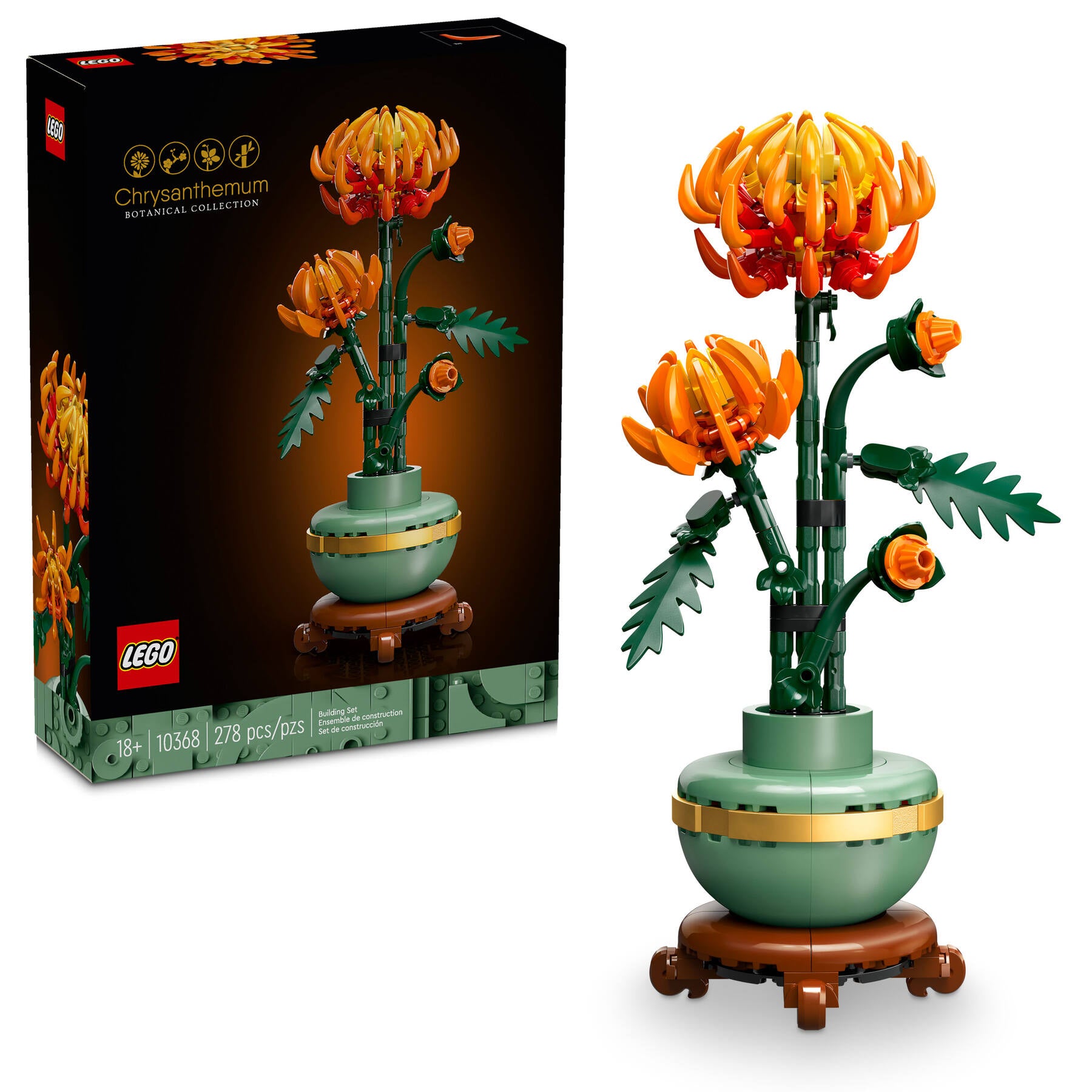 LEGO Botanical Collection Chrysanthemum Flower Building Set