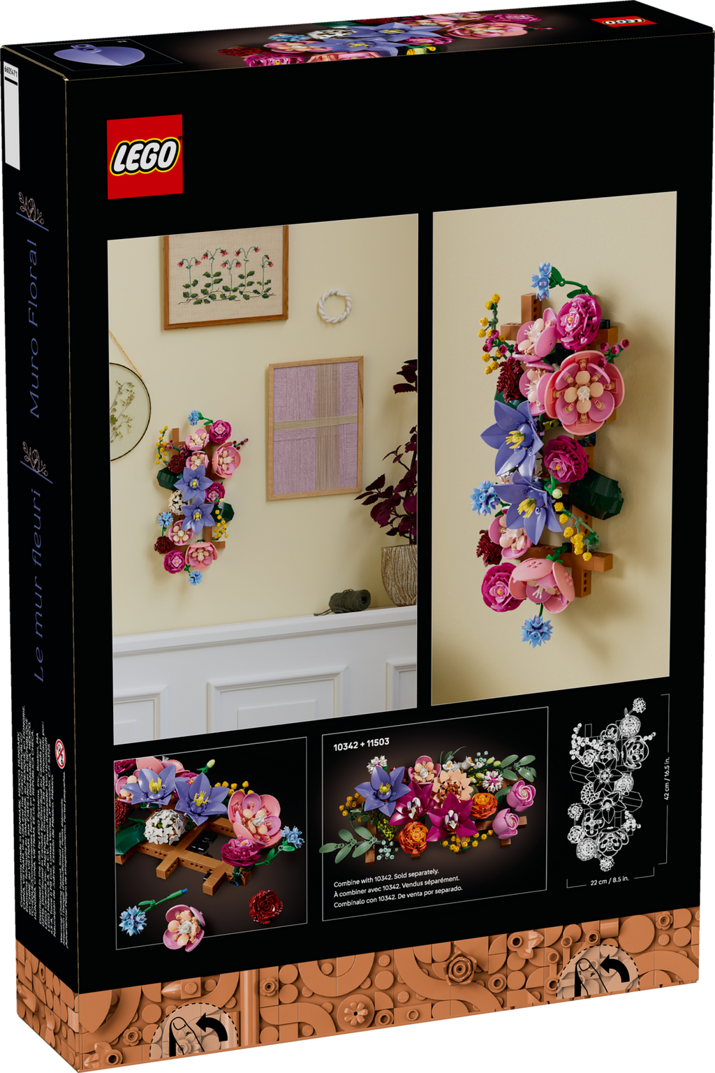 LEGO Botanical Collection Flower Wall Building Set-Lego / Botanicals-Bricking Lebanon