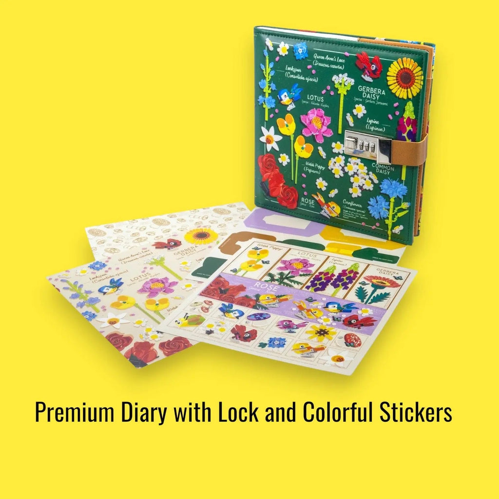 LEGO Botanical Combination Lock Diary Set with Bullet Pages 53598-Bricking Lebanon
