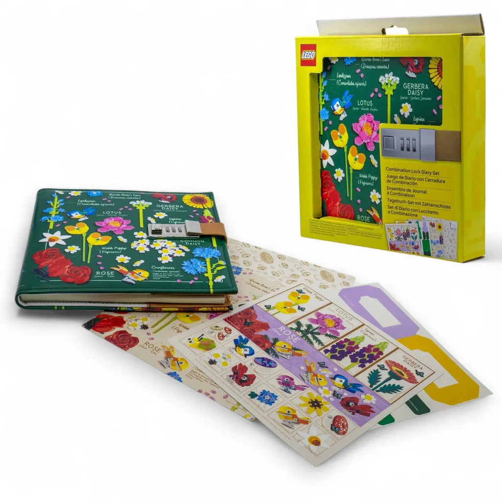 LEGO Botanical Combination Lock Diary Set with Bullet Pages 53598-Bricking Lebanon