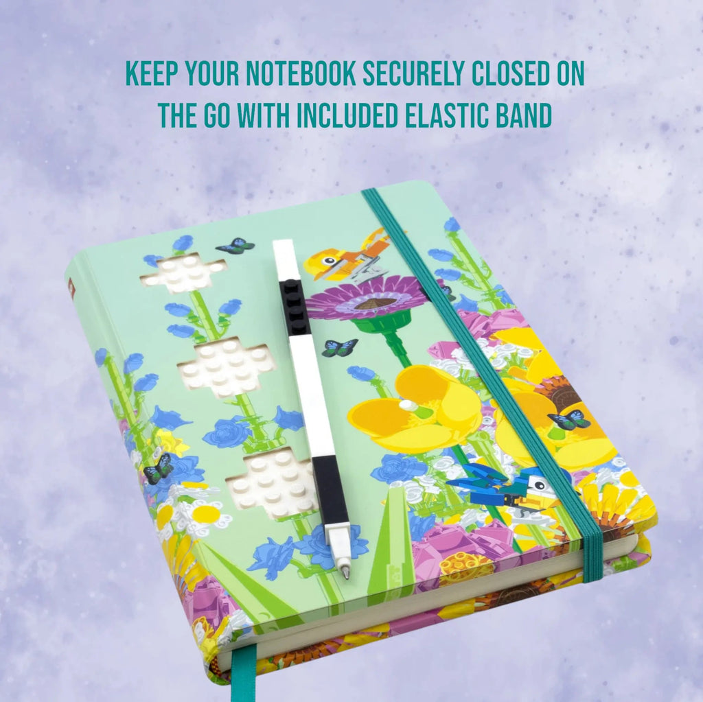 LEGO Botanical Reclaim and Recycle Dotted Notebook with Gel Pen 53502-Bricking Lebanon