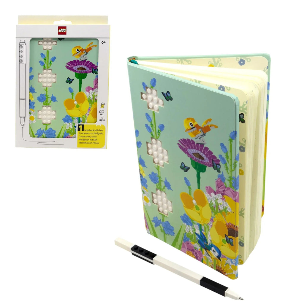 LEGO Botanical Reclaim and Recycle Dotted Notebook with Gel Pen 53502-Bricking Lebanon