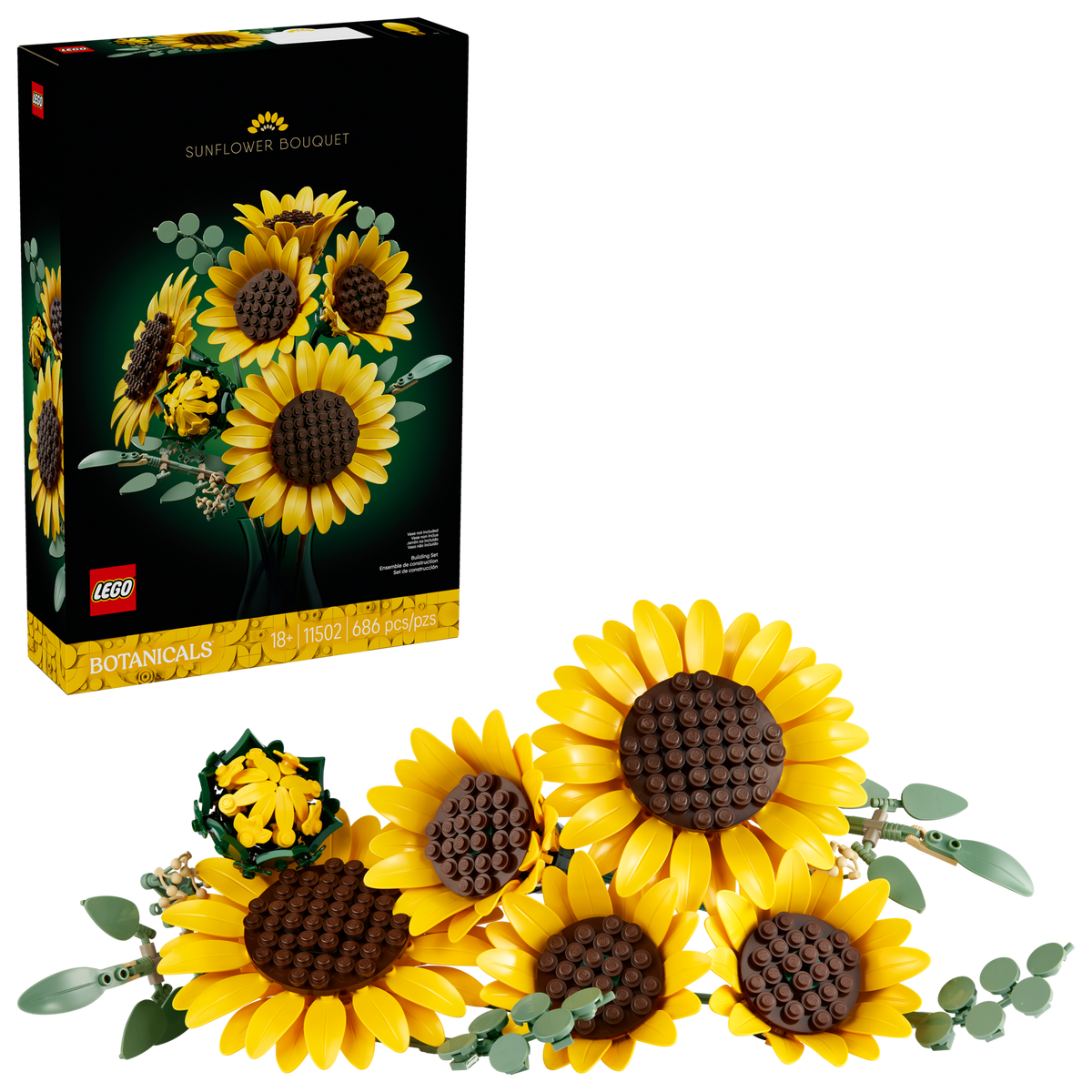 LEGO Botanicals Botanical Collection Sunflower Bouquet for Adults 11502-Bricking Lebanon