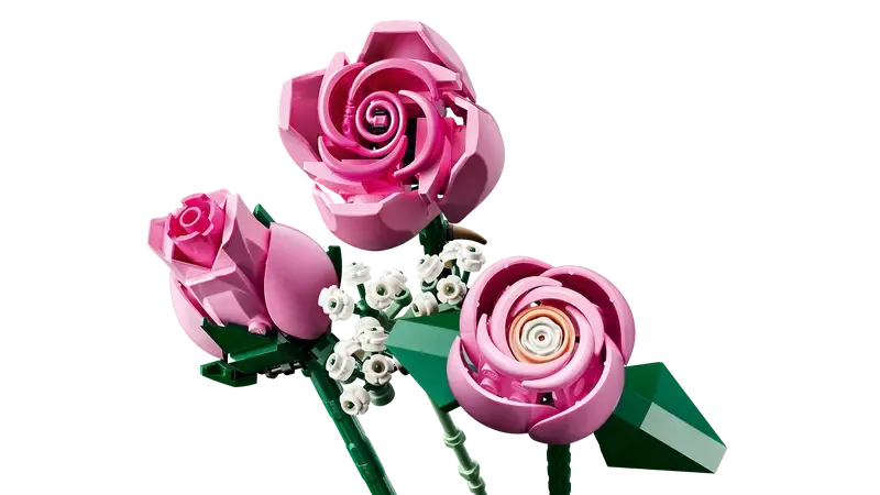 LEGO Botanicals Bouquet of Pink Roses 10374-Bricking Lebanon