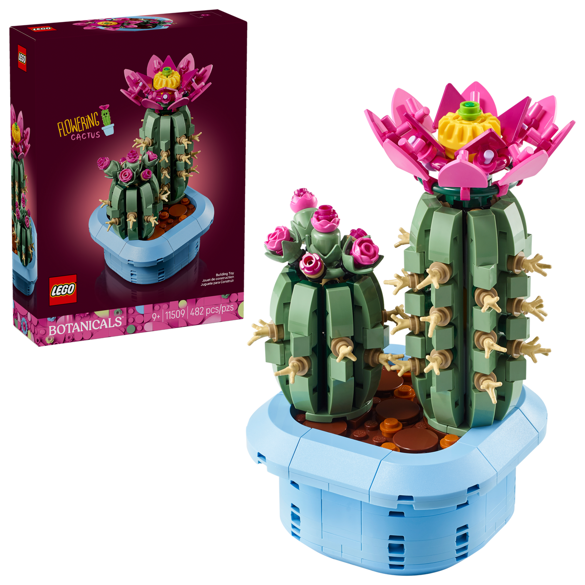 LEGO Botanicals Collection Flowering Cactus 11509 Nature Home Decor-Bricking Lebanon