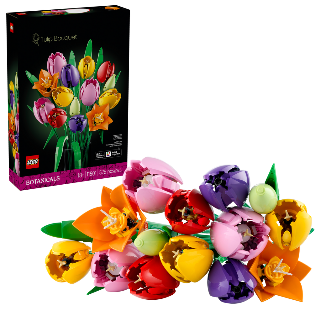 LEGO Botanicals Collection Tulip Bouquet 11501 Lifelike Flower Building Set for Adults-Lego / Botanicals-Bricking Lebanon