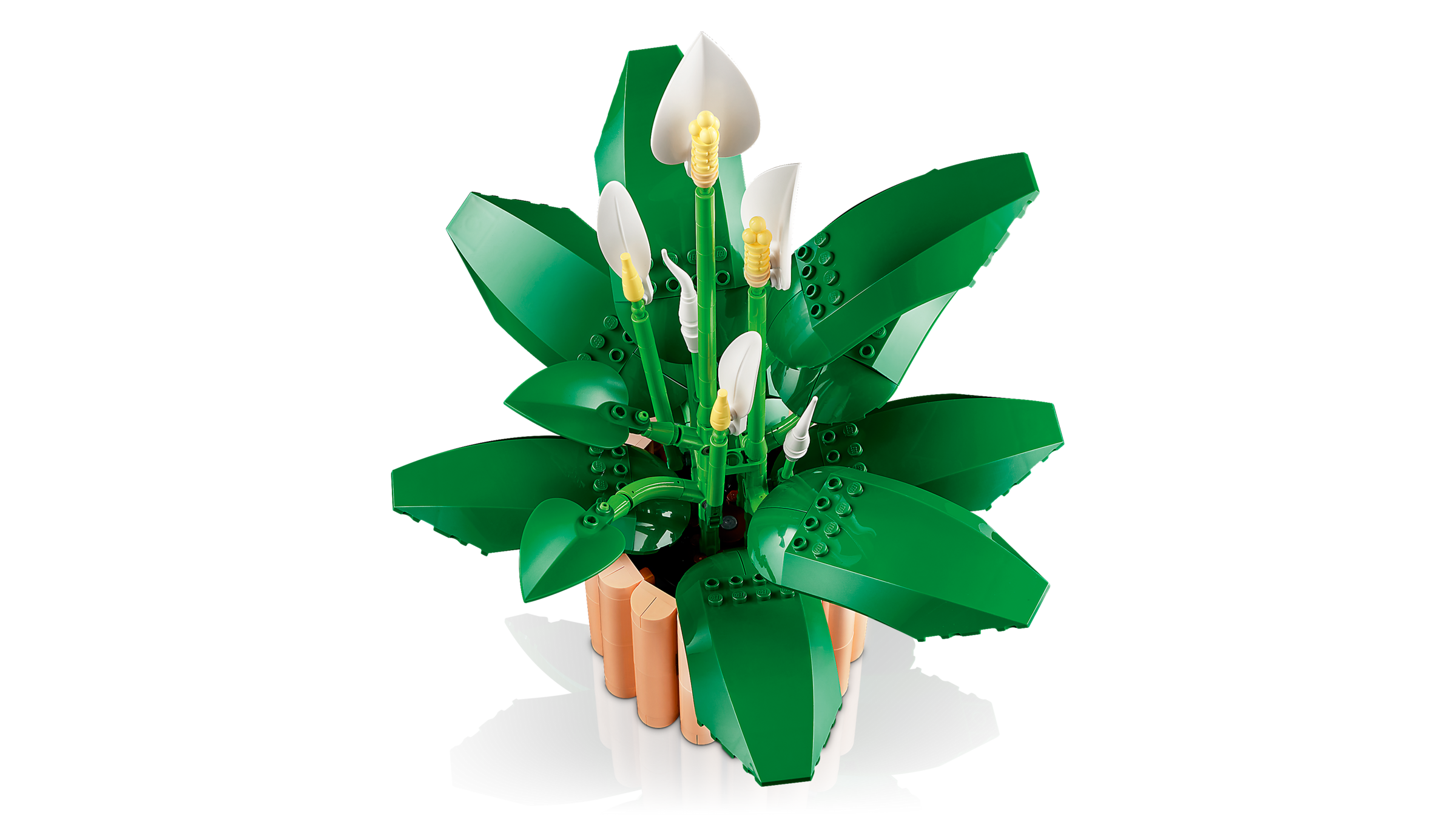 LEGO Botanicals Peace Lily Flower Decor Set-Lego / Botanicals-Bricking Lebanon