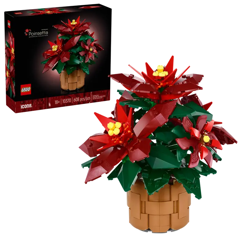 LEGO Botanicals Poinsettia 10370-Bricking Lebanon
