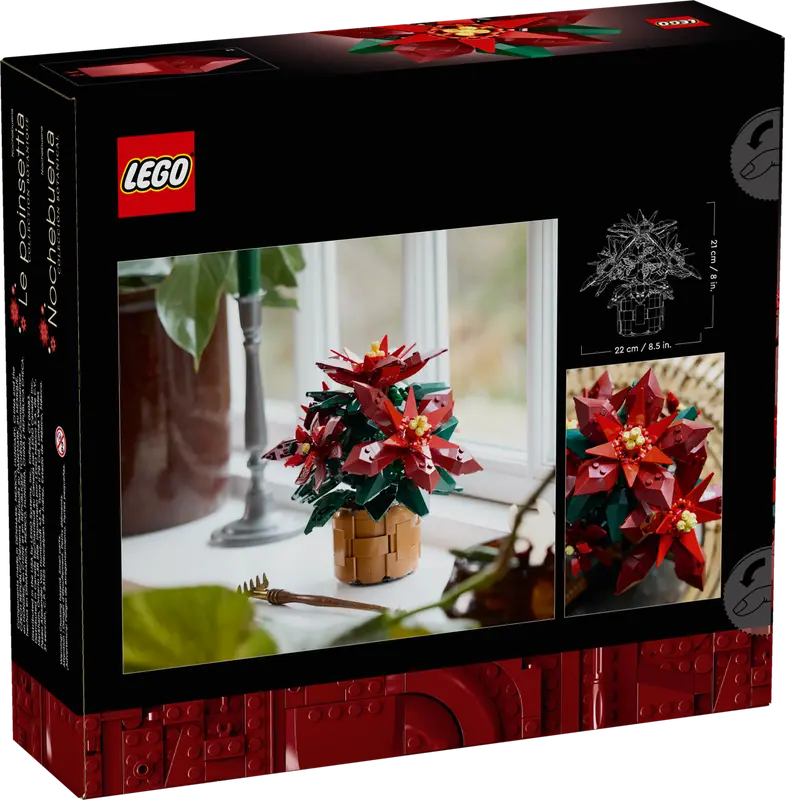 LEGO Botanicals Poinsettia-Bricking Lebanon