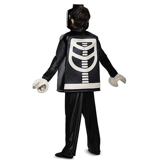 LEGO Boy's Deluxe LEGO Skeleton Costume DC18268-S-Bricking Lebanon