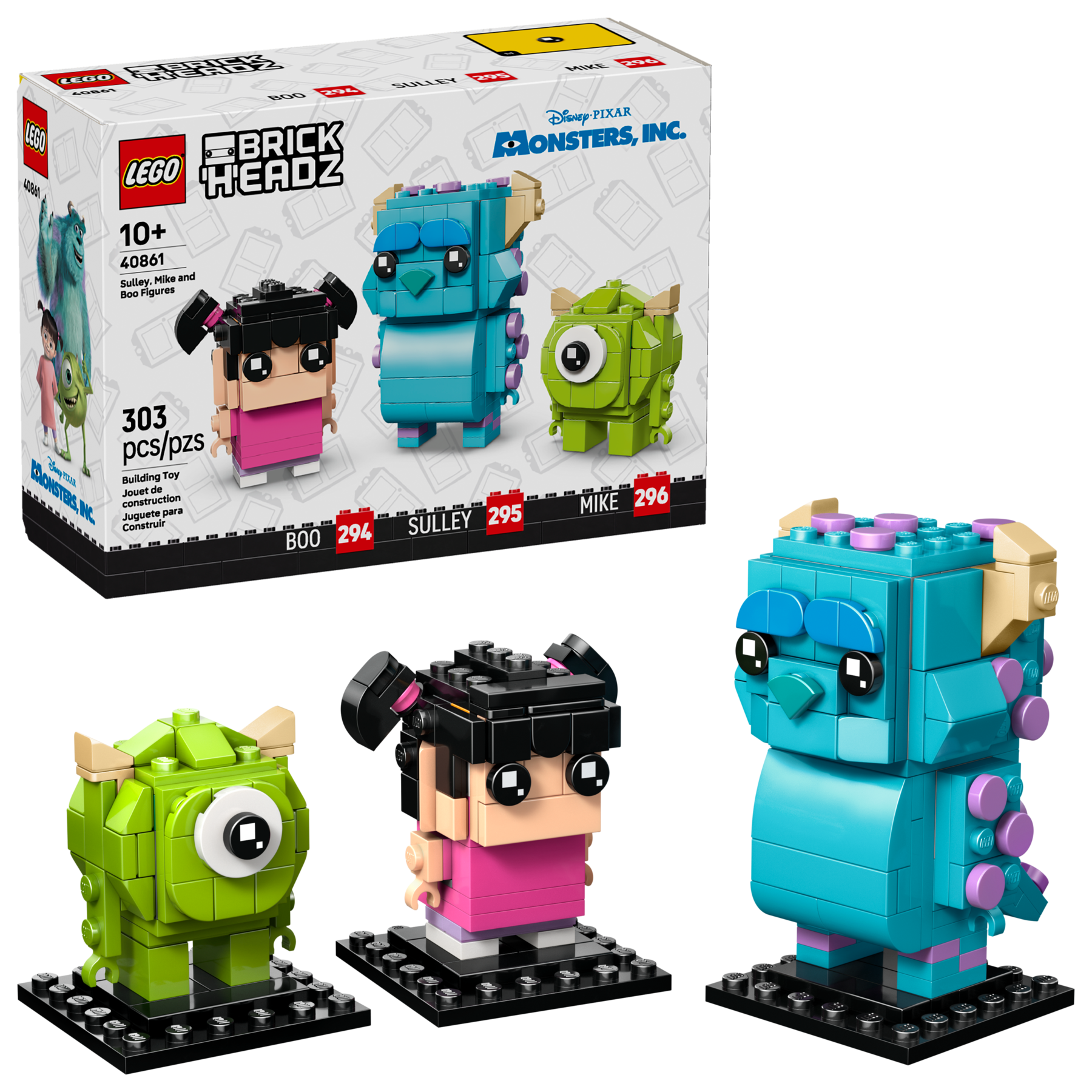LEGO BrickHeadz Disney Pixar Monsters Inc Sulley Mike and Boo Set-40861-Bricking Lebanon