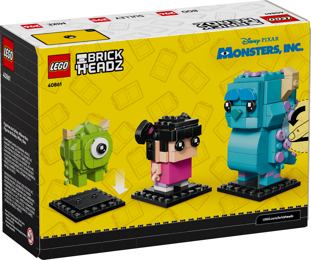 LEGO BrickHeadz Disney Pixar Monsters Inc Sulley Mike and Boo Set-40861-Bricking Lebanon