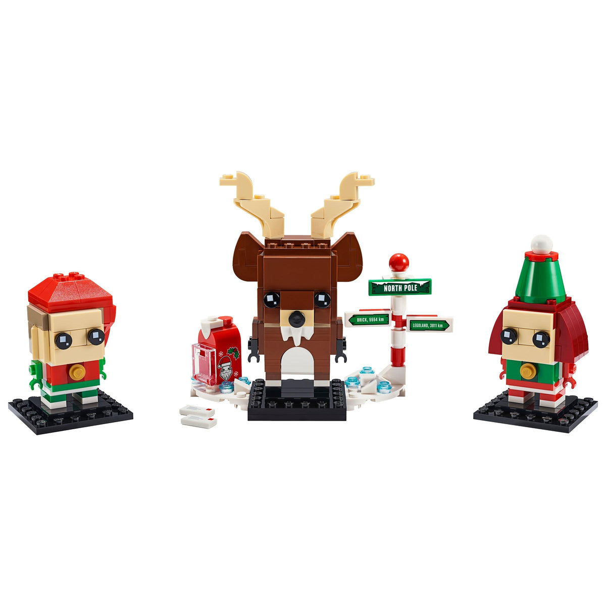 LEGO BrickHeadz Reindeer, Elf and Elfie 40353-Bricking Lebanon