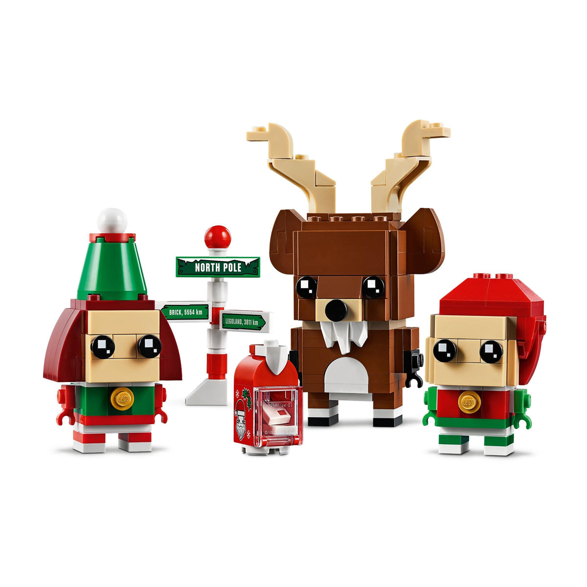 LEGO BrickHeadz Reindeer, Elf and Elfie 40353-Bricking Lebanon