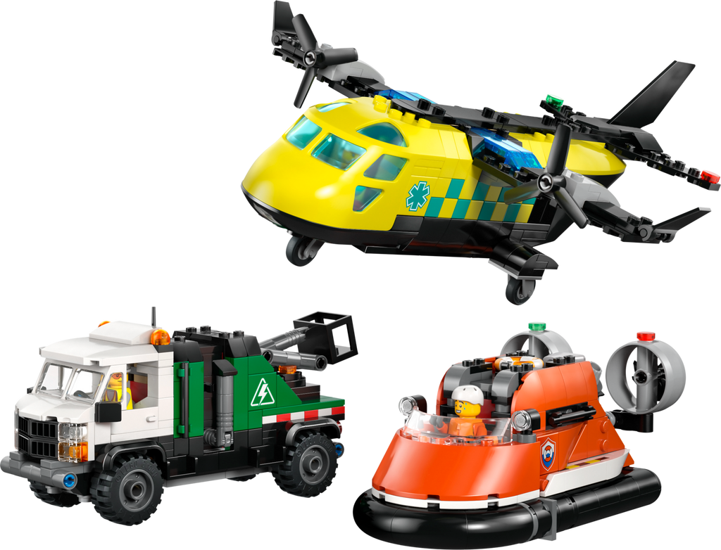 LEGO City Airplane Service Truck and Hovercraft Remix 60505-Bricking Lebanon