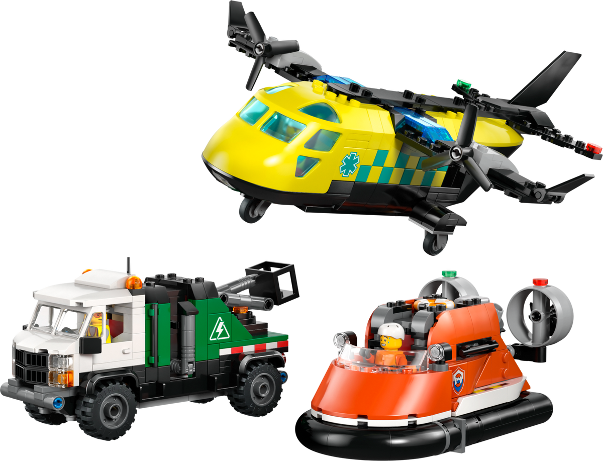 LEGO City Airplane Service Truck and Hovercraft Remix 60505-Bricking Lebanon