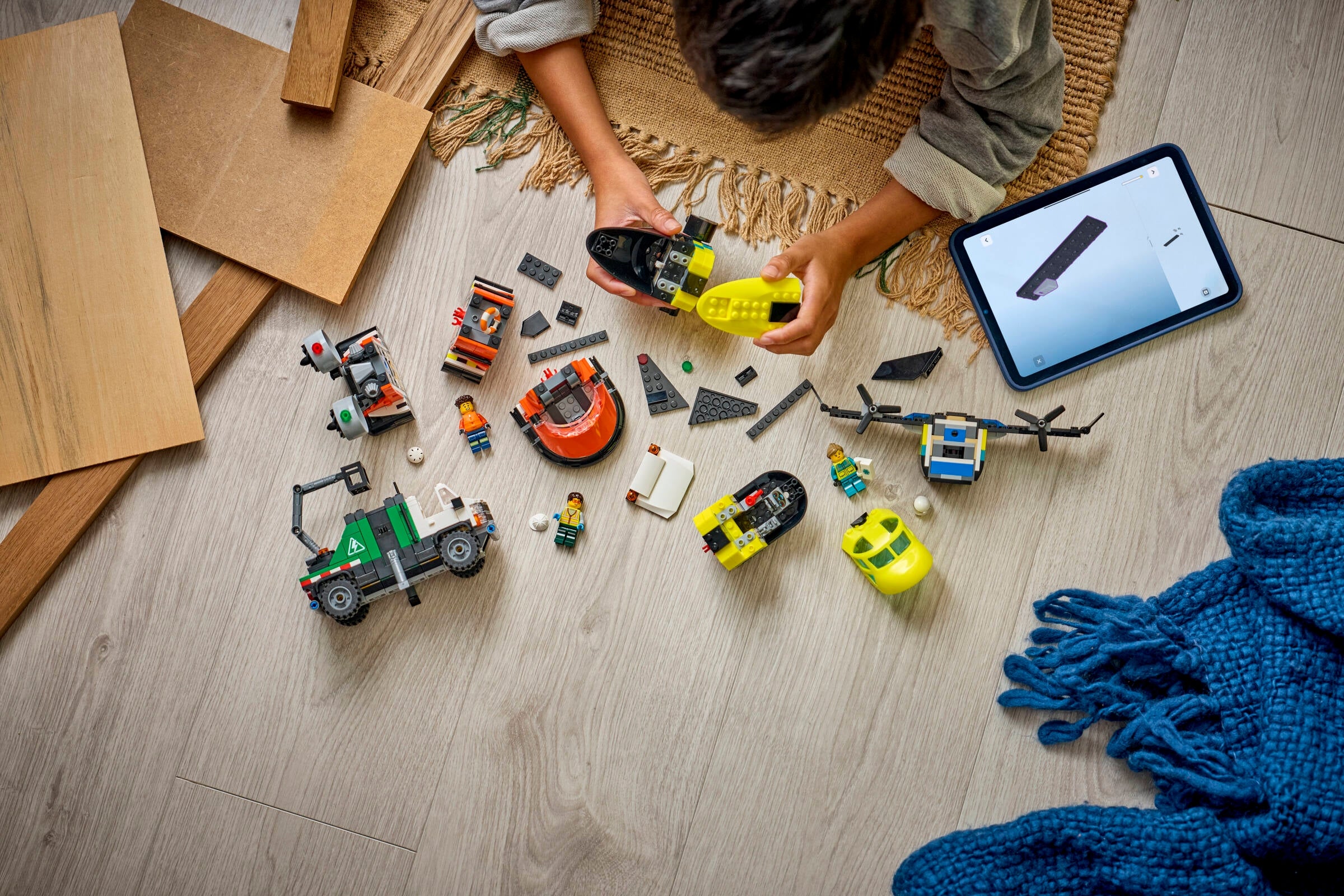 LEGO City Airplane Service Truck and Hovercraft Remix 60505-Lego / City-Bricking Lebanon