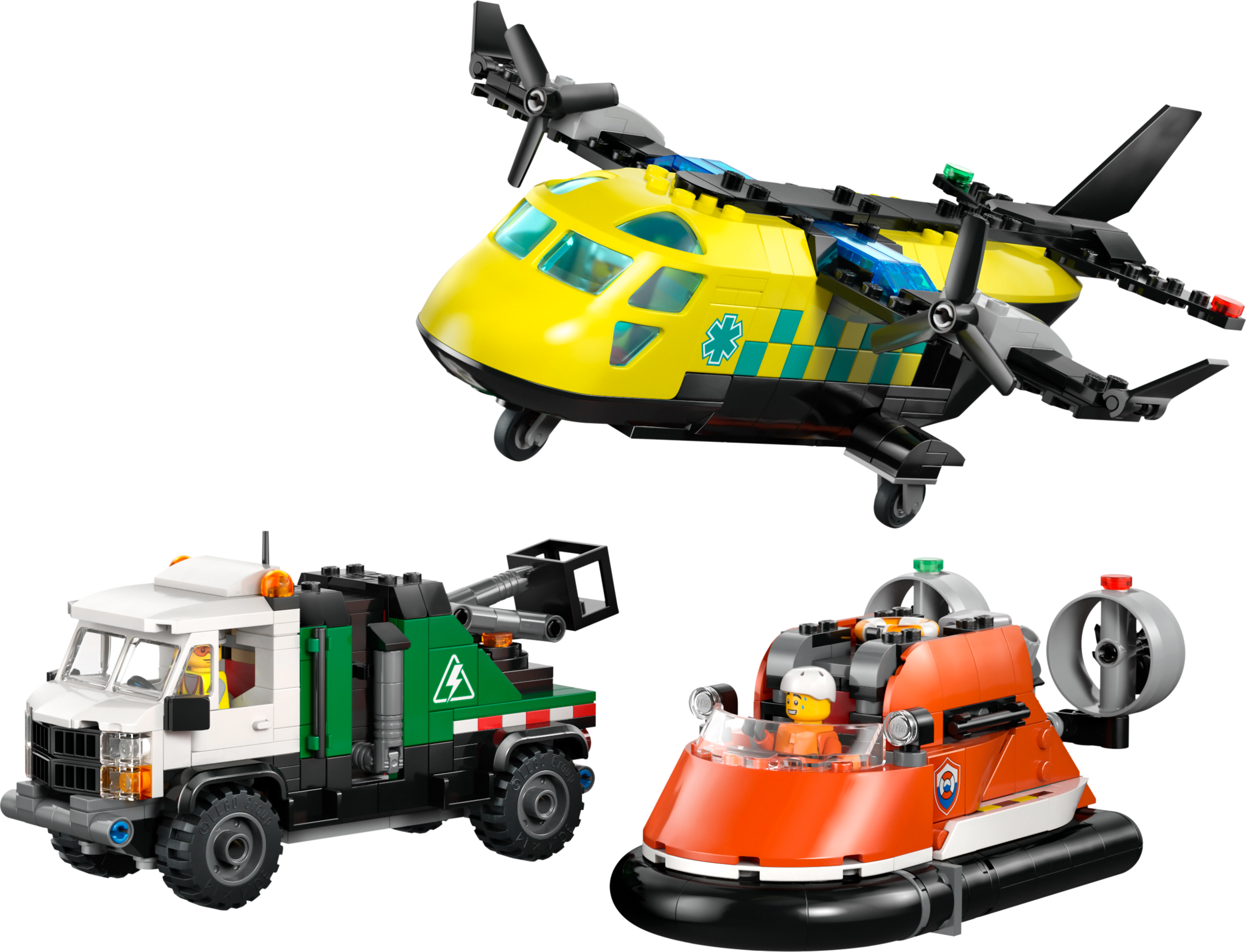 LEGO City Airplane Service Truck and Hovercraft Remix 60505-Lego / City-Bricking Lebanon