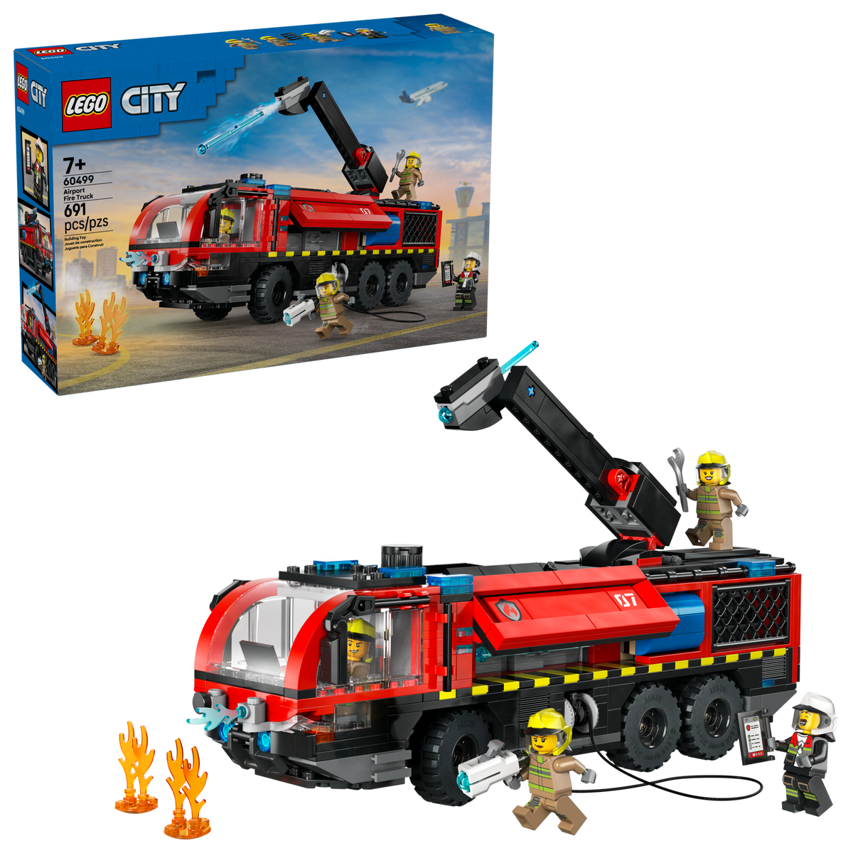 LEGO City Airport Fire Truck 60499-Bricking Lebanon