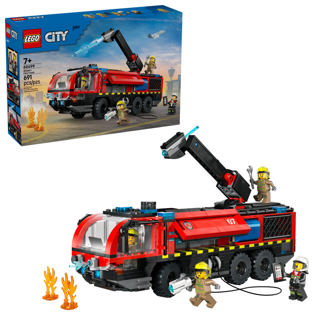 LEGO City Airport Fire Truck 60499 Emergency Vehicle Toy Playset-Lego / City-Bricking Lebanon