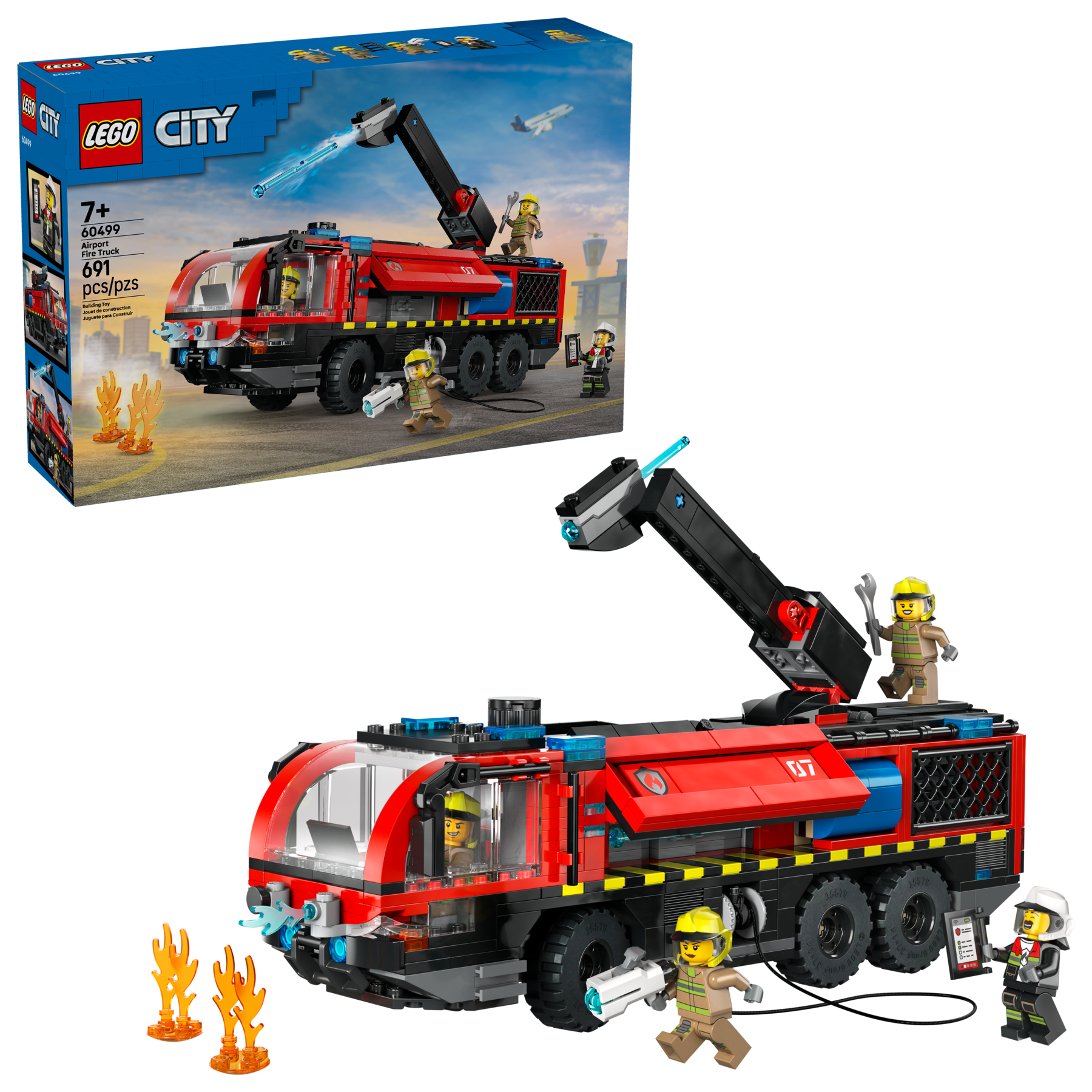 LEGO City Airport Fire Truck 60499 Emergency Vehicle Toy Playset-Lego / City-Bricking Lebanon