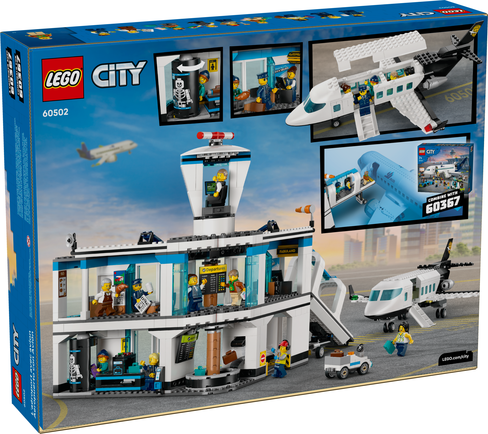 LEGO City Airport with Airplane 60502 Building Toy Set Jet-Lego / City-Bricking Lebanon
