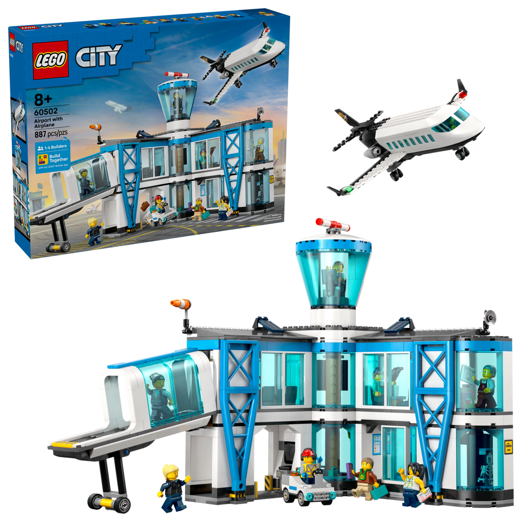 LEGO City Airport with Airplane 60502 Building Toy Set Jet-Lego / City-Bricking Lebanon
