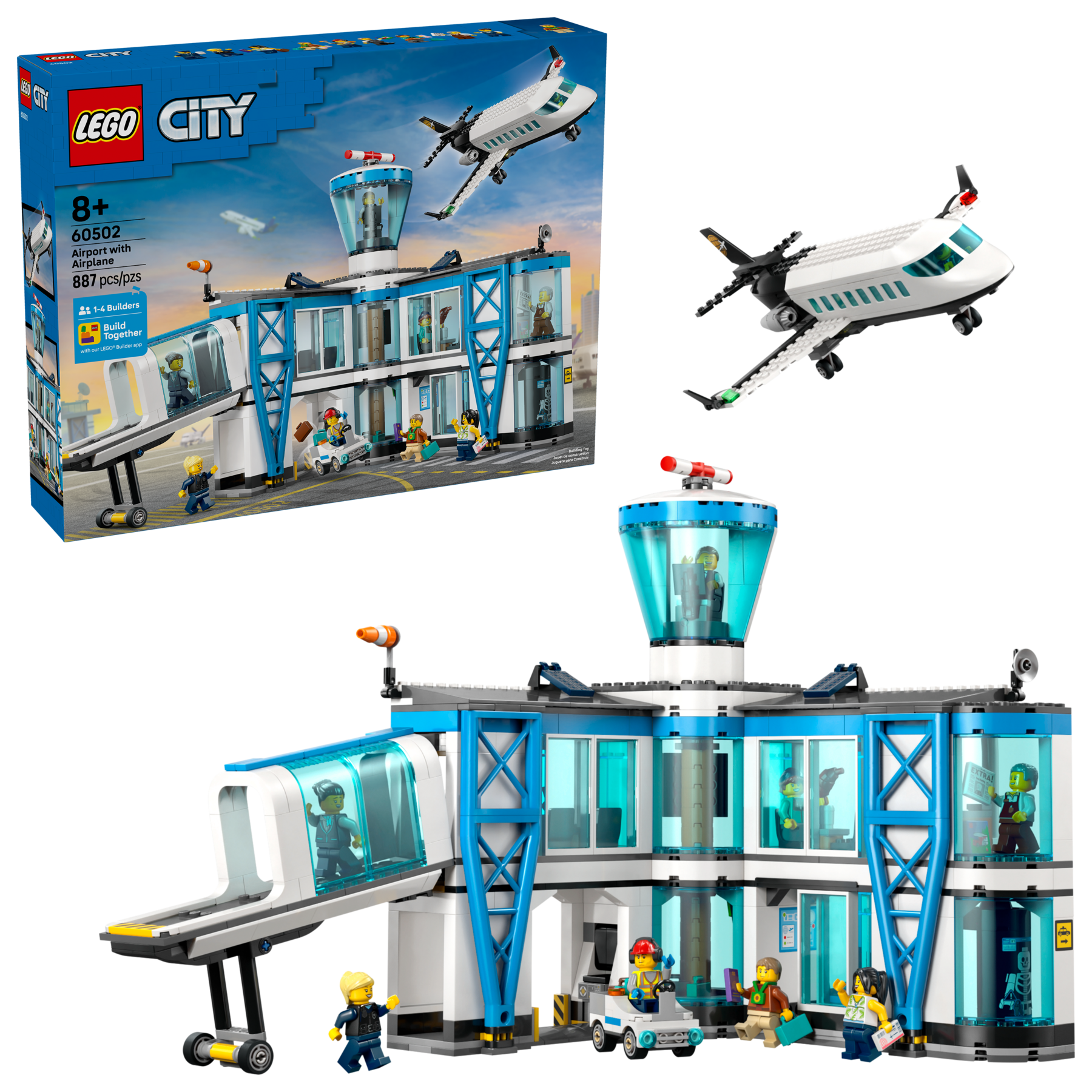 LEGO City Airport with Airplane 60502 Building Toy Set Jet-Lego / City-Bricking Lebanon