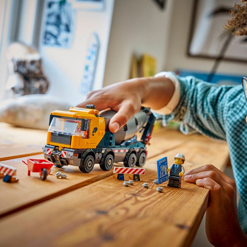 LEGO City Cement Mixer 60478 Construction Truck Building Toy Set-Lego / City-Bricking Lebanon