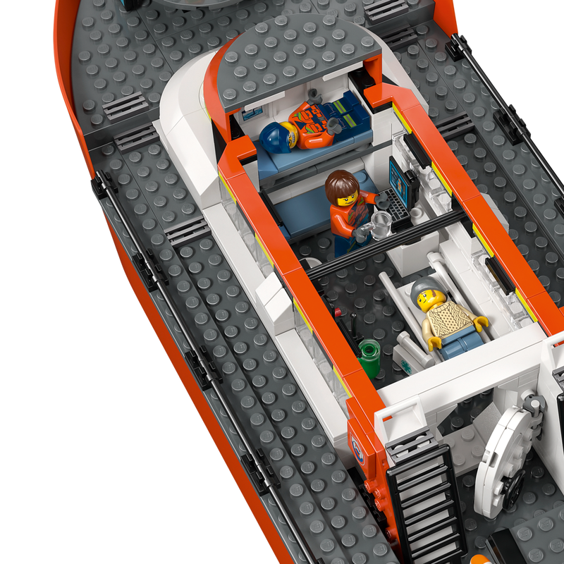 LEGO City Coast Guard Rescue Boat and Helicopter Floating Building Toy-Lego / City-Bricking Lebanon