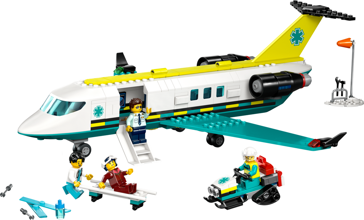 LEGO City Emergency Air Ambulance Airplane 60465-Bricking Lebanon